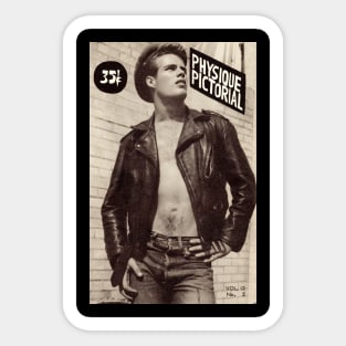 Vintage Gay Physique Magazine Cover 1950s Sticker